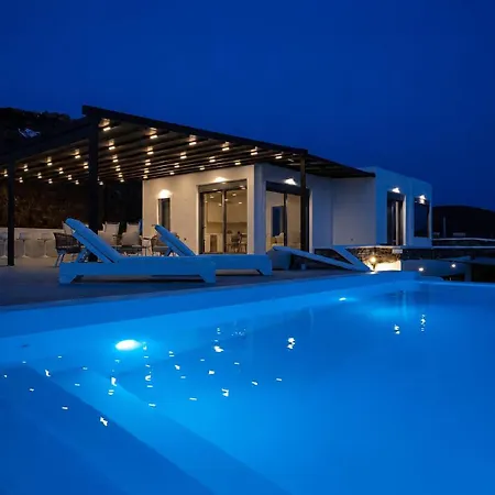 Kythnos Luxury Aegean View Private Pool Gem فيلة Mérichas
